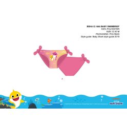 Requin bébé maillot de bain pour bébé fille - rose - 80