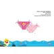 Requin bébé maillot de bain pour bébé fille - rose clair - 92