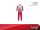 Pyjama d'hiver léger pour enfants Disney Cars - pyjama en jersey de coton - rouge - 104