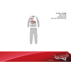   Pyjama d'hiver léger pour enfants Disney Cars - pyjama en jersey de coton - gris - 116