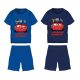 Disney Cars ensemble d'été en coton - ensemble t-shirt-short - bleu foncé - 104