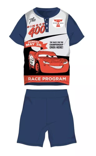 Disney Cars summer short sleeve children's pajamas - cotton jersey pajamas - dark blue - 116