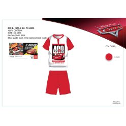   Disney Cars summer short sleeve children's pajamas - cotton pajamas - red