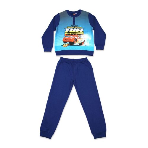 Pyjama d'hiver en flanelle pour enfants - Cars - bleu foncé - 98
