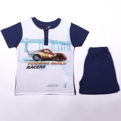   Pyjama en coton à manches courtes pour enfants - Cars - bleu foncé - 128