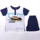 Pyjama en coton à manches courtes pour enfants - Cars - bleu foncé - 98