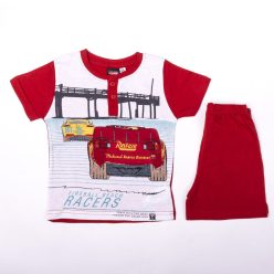   Pyjama en coton à manches courtes pour enfants - Cars - de course - rouge - 104