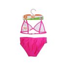 Maillot de bain deux pièces pour filles Chaton Coquin - haut triangle - rose - 116