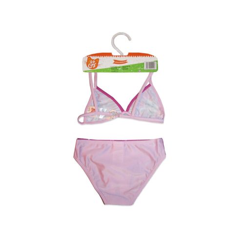 44 Chaton mignon maillot de bain deux pièces pour filles - haut triangle - rose clair - 116