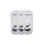 Chaussettes invisibles en coton avec silicone unisexe Pezzini - 3 paires/paquet - chaussettes invisibles en coton - blanc - 39-42