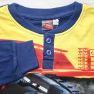 Pyjama pour enfants en coton mince et long - Cars - Avec inscription Drag Strip Masters - Jersey - bleu foncé - 122