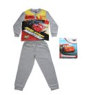 Pyjama pour enfants en coton mince et long - Cars - Avec inscription Drag Strip Masters - Jersey - gris - 122