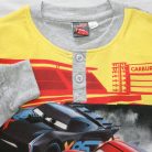 Pyjama pour enfants en coton mince et long - Cars - Avec inscription Drag Strip Masters - Jersey - gris - 122
