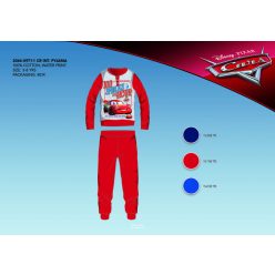   Pyjama d'hiver en interlock de coton pour enfants - Disney Cars - rouge - 116