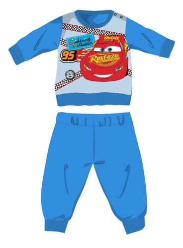 Disney Cars bébé pyjama d'hiver en coton - pyjama en interlock - bleu clair - 92