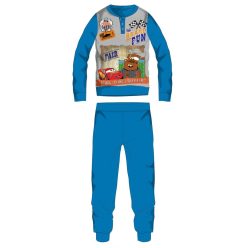   Pyjama d'hiver épais pour enfants Disney Cars - pyjama en flanelle de coton - bleu clair - 98
