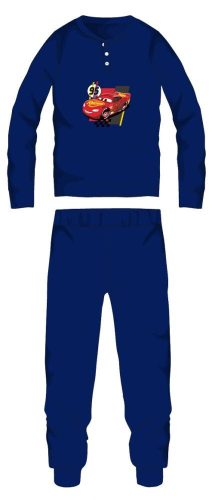 Disney Cars pyjama en flanelle en coton - pyjama enfant épais d'hiver - bleu foncé - 116