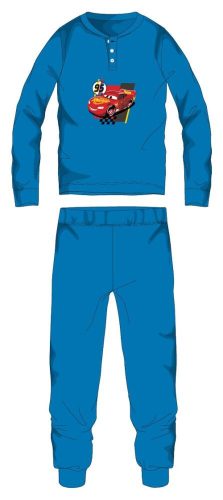 Disney Cars pyjama en flanelle en coton - pyjama enfant épais d'hiver - bleu clair - 104
