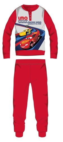 Pyjama d'hiver en coton pour enfants Disney Cars - pyjama interlock - avec inscription Racing hero - rouge - 110