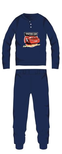 Pyjama d'hiver en coton pour enfants Disney Cars - pyjama interlock - bleu foncé - 104