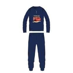   Pyjama d'hiver en coton pour enfants Disney Cars - pyjama interlock - bleu foncé - 116
