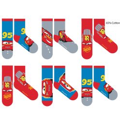   Disney Cars chaussettes en coton normales pour enfants - 6 paires/paquet