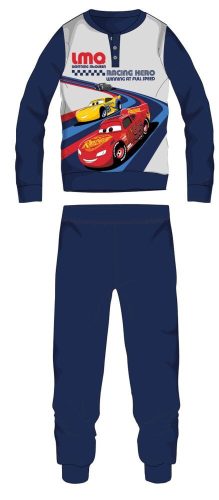 Pyjama polaire Disney Cars - pyjama épais d'hiver pour enfants - bleu foncé - 104