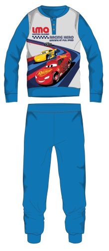 Pyjama polaire Disney Cars - pyjama épais d'hiver pour enfants - bleu clair - 98