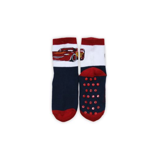 Chaussettes antidérapantes pour enfants Cars en peluche - bleu foncé - 31-34