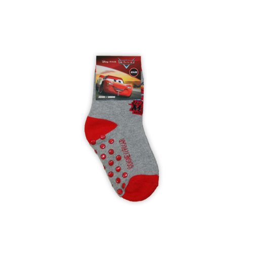 Chaussettes antidérapantes pour enfants Cars en peluche - gris - 27-30