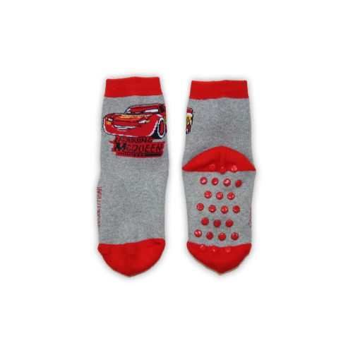 Chaussettes antidérapantes pour enfants Cars en peluche - gris - 27-30