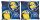 Coussin Minions, coussin décoratif - 40 x 40 cm