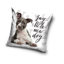 Housse de coussin avec des chiens 40x40 cm - blanc