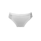 Culotte pour femme - coupe taille basse - ornée de dentelle à l'arrière - blanc - S