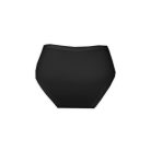 Culotte pour femme - avec côtés épais - ornée de dentelle à l'avant - noir - L