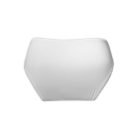 Culotte femme - avec des côtés épais - ornée de dentelle à l'avant et à la taille - blanc - S