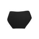 Culotte femme - avec des côtés épais - ornée de dentelle à l'avant et à la taille - noir - M