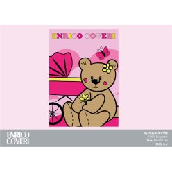   Couverture polaire pour bébé Enrico Coveri - 90 x 120 cm - rose