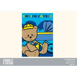  Couverture polaire pour bébé Enrico Coveri - 90 x 120 cm - bleu