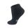 Evidence chaussettes invisibles unisexes 3 pack - chaussettes en coton - noir - 35-40