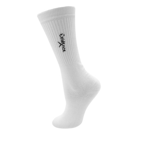 Evidence chaussettes de sport fines unisexes 3 pack - chaussettes en coton - blanc - 43-46