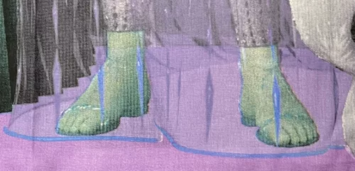 Parure de lit La Reine des Neiges famille glacée 100% coton - 140*200cm + 70x90cm