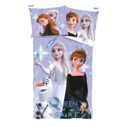   Parure de lit Que la neige soit 100% coton - 140*200cm + 70x90cm