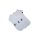 Chaussettes invisibles respirantes unisexes Fila - 3 paires/pack - chaussettes invisibles en coton - blanc - 43-46