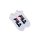 Chaussettes invisibles avec inscription unisexes Fila - 2 paires/pack - chaussettes invisibles en coton - blanc - 39-42