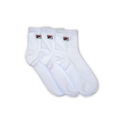   Chaussettes en coton unisexes Fila - chaussettes courtes - 3 paires - blanc - 43-46