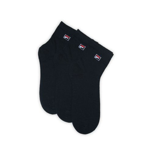 Chaussettes en coton unisexes Fila - chaussettes courtes - 3 paires - bleu foncé - 35-38
