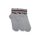 Chaussettes en coton unisexe Fila - chaussettes courtes - tige côtelée - 3 paires - gris - 39-42