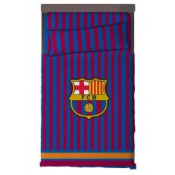   Ensemble de literie FC BARCELONA 100% coton, couette 180X270 + drap housse élastique 105x200+25 + taie d'oreiller 45X125