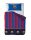 Ensemble de literie FC BARCELONA 100% coton, couette 210x270 + drap housse élastique 135x200+28 + taie d'oreiller 45x155